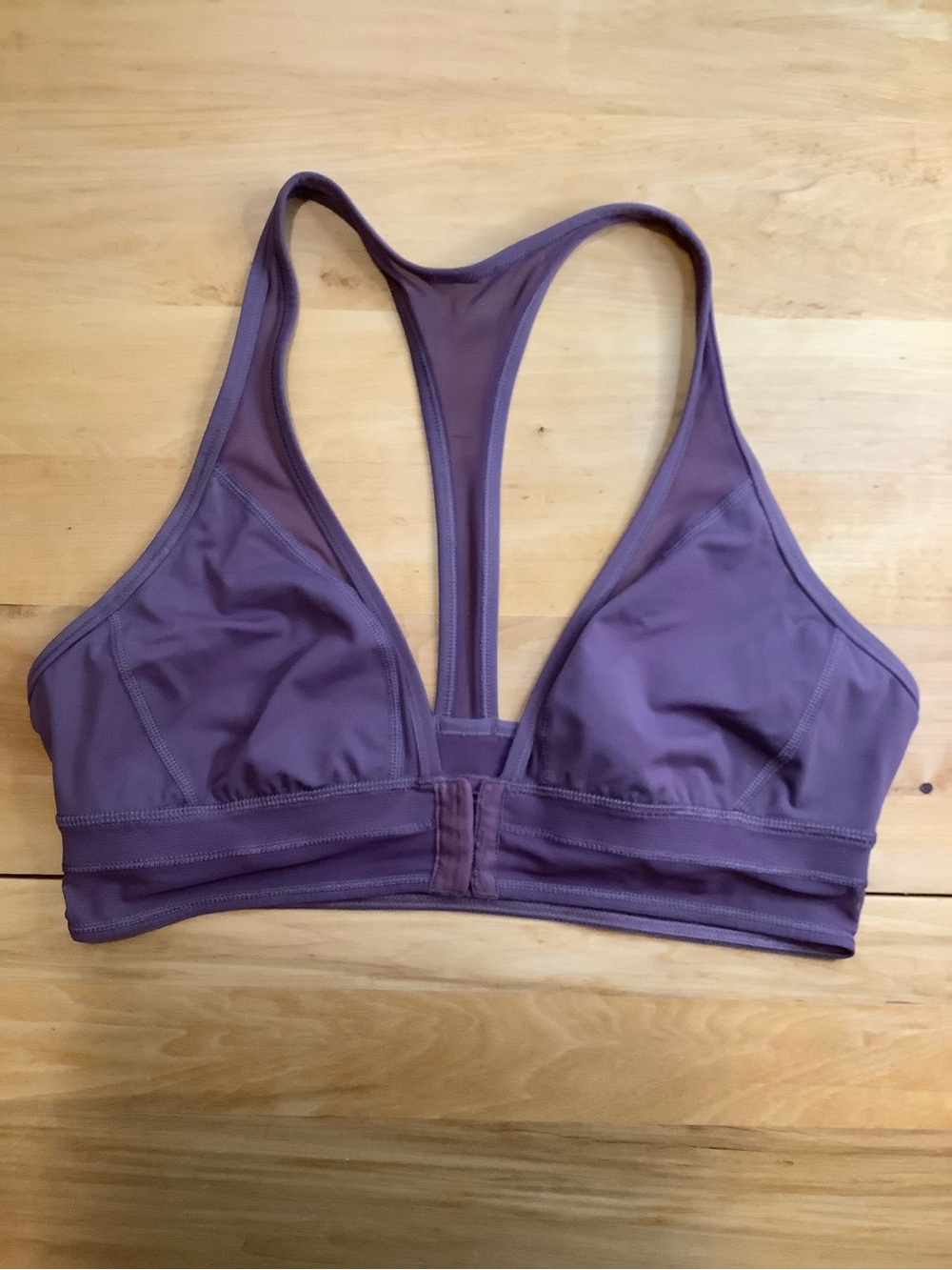 Lululemon Seek The Heat Bra Purple Fog Front Hooks Longline 10 - Picture 4 of 12